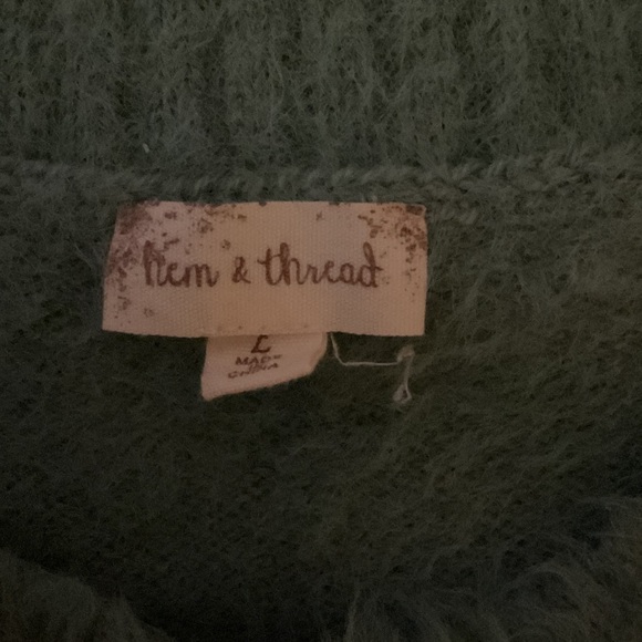 Hem & Thread Teal 'Weekend' Sweater - Picture 3 of 14
